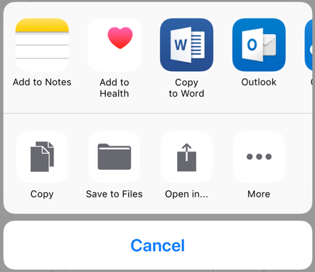 資料分享 - iOS 舊的分享介面