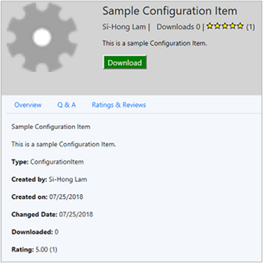 Configuration Manager 控制台、社群工作區、中樞節點、詳細數據頁面