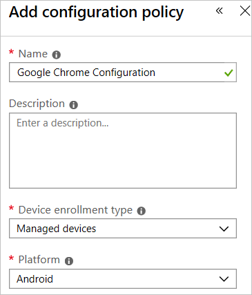 新增Google Chrome 設定原則