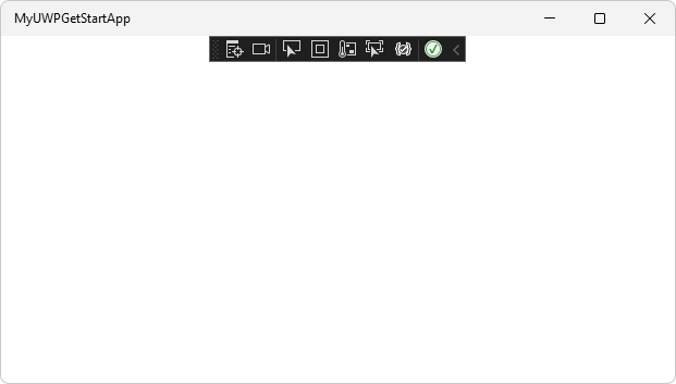 在加入 WebView2 程式碼前的空專案