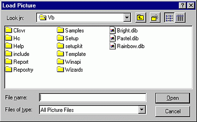 載入圖片對話框