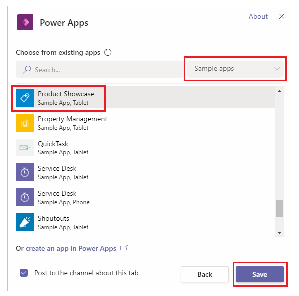 選擇產品展示並儲存。