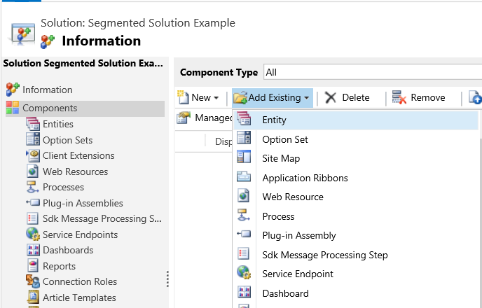新增現有的資源。 新增現有的資源。