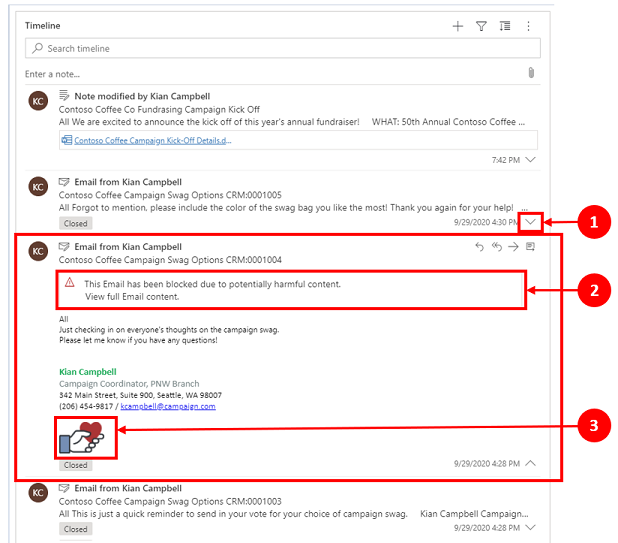 展開時間表中的包含影像的記錄 展開時間表中的包含影像的記錄。