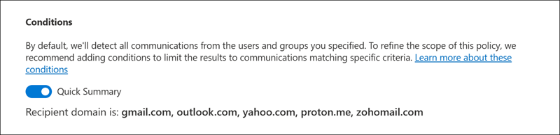 通訊合規性條件產生器範例 7.