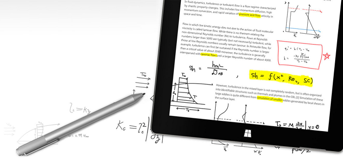 Surface Pen 的展示影像。