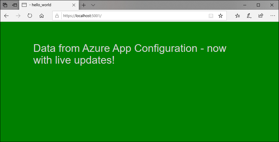 在本機啟動更新的快速啟動應用程式