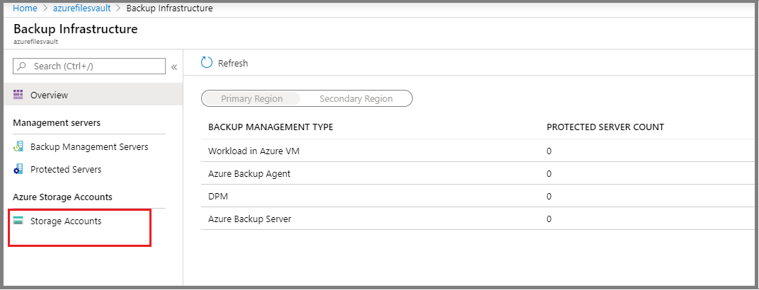 Select Storage Accounts