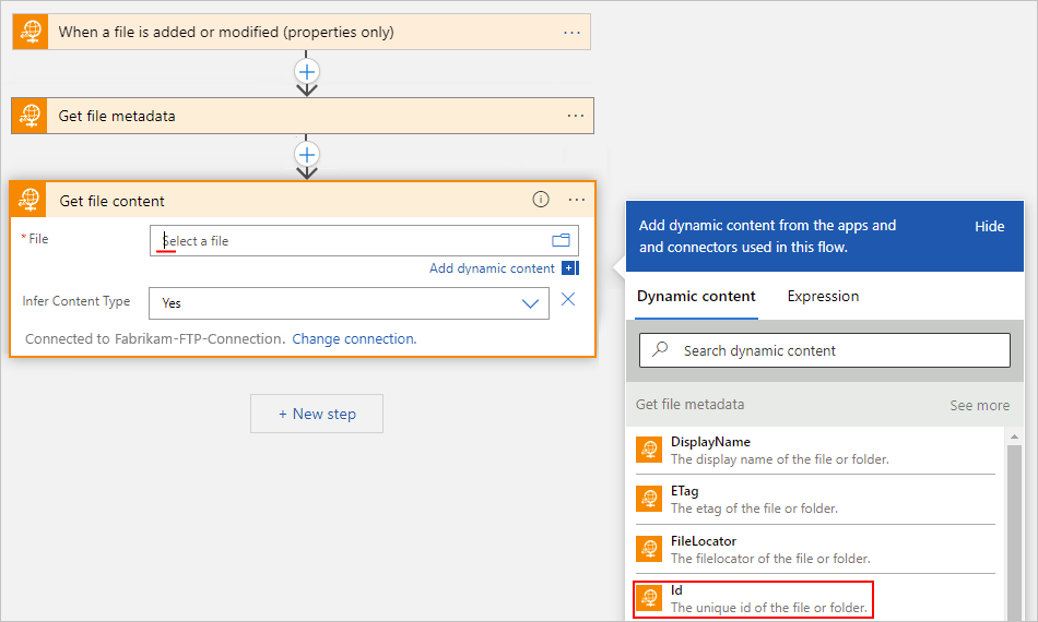 Screenshot shows Consumption workflow designer, 