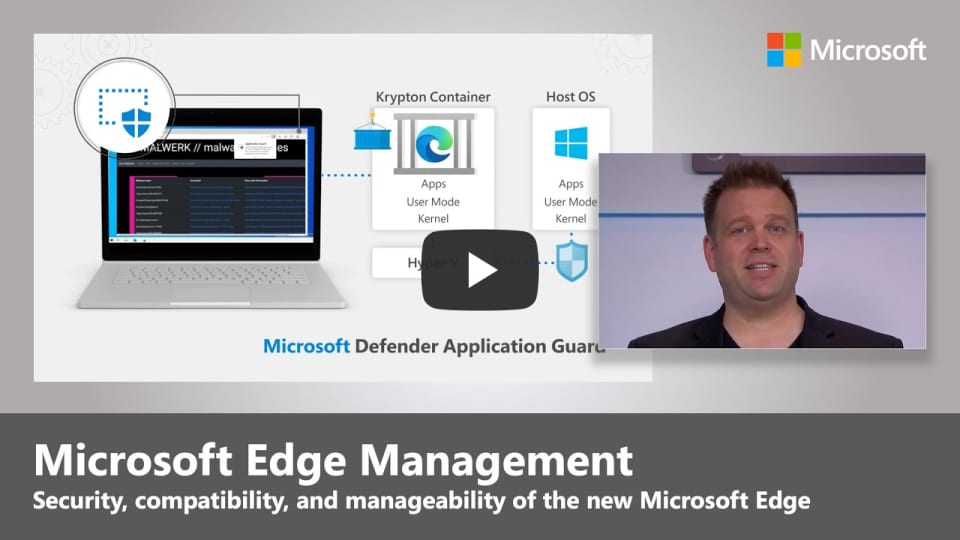 Microsoft Edge 安全性、相容性和管理性