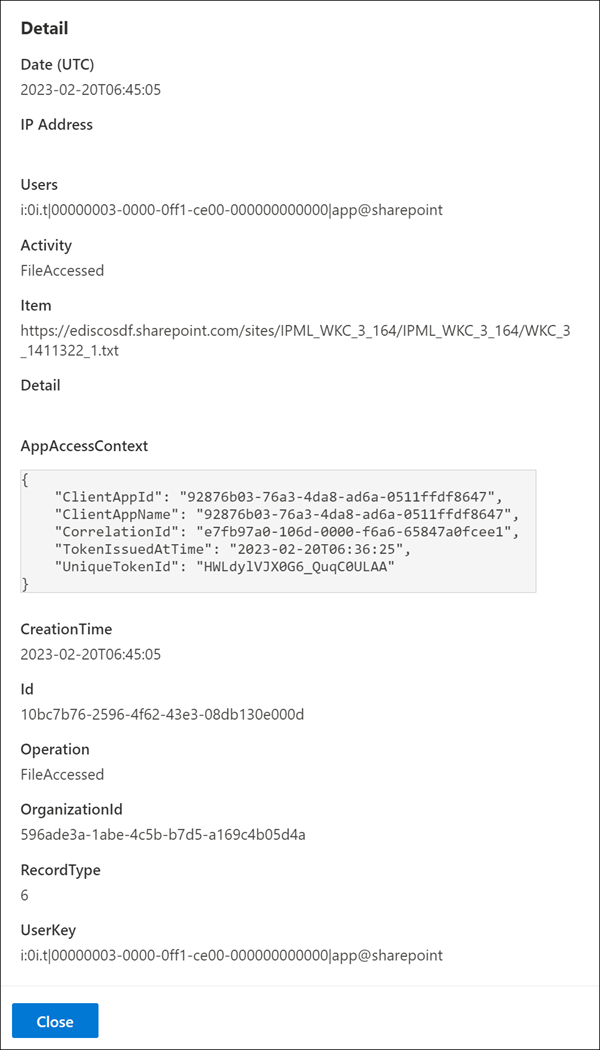 搜尋工作項目詳細資料。