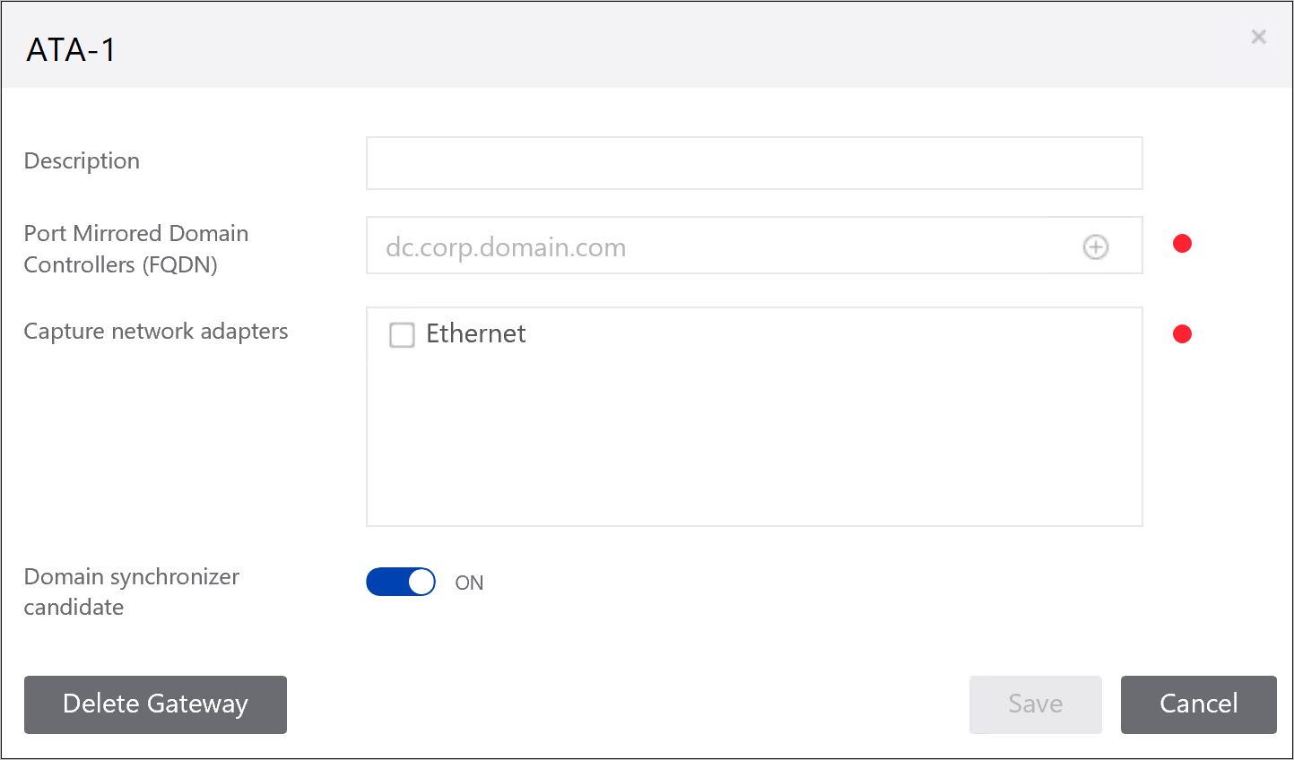 Configure gateway settings phase 2.