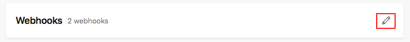 如何編輯 Webhook 的設定