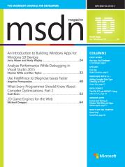 MSDN Magazine 5 月 2015