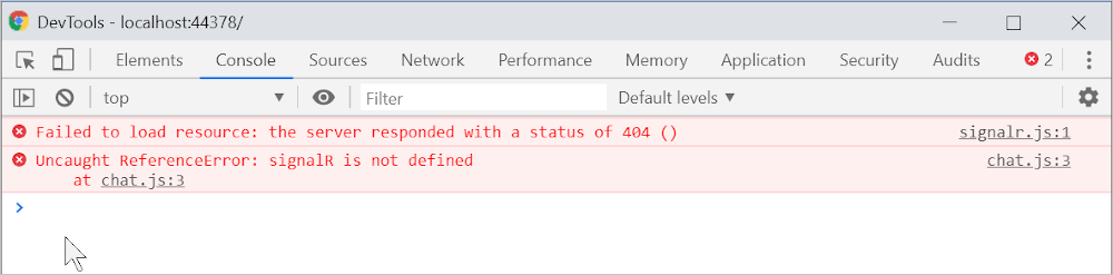 signalr.js 找不到錯誤