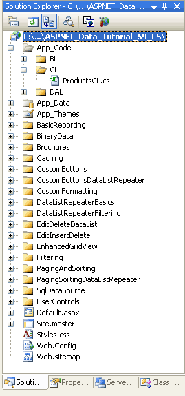 新增名為 CL 的新資料夾和名為 ProductsCL.cs 的類別