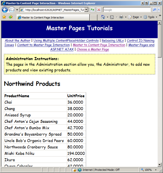 巢狀管理頁面使用用戶選取的最上層主版頁面