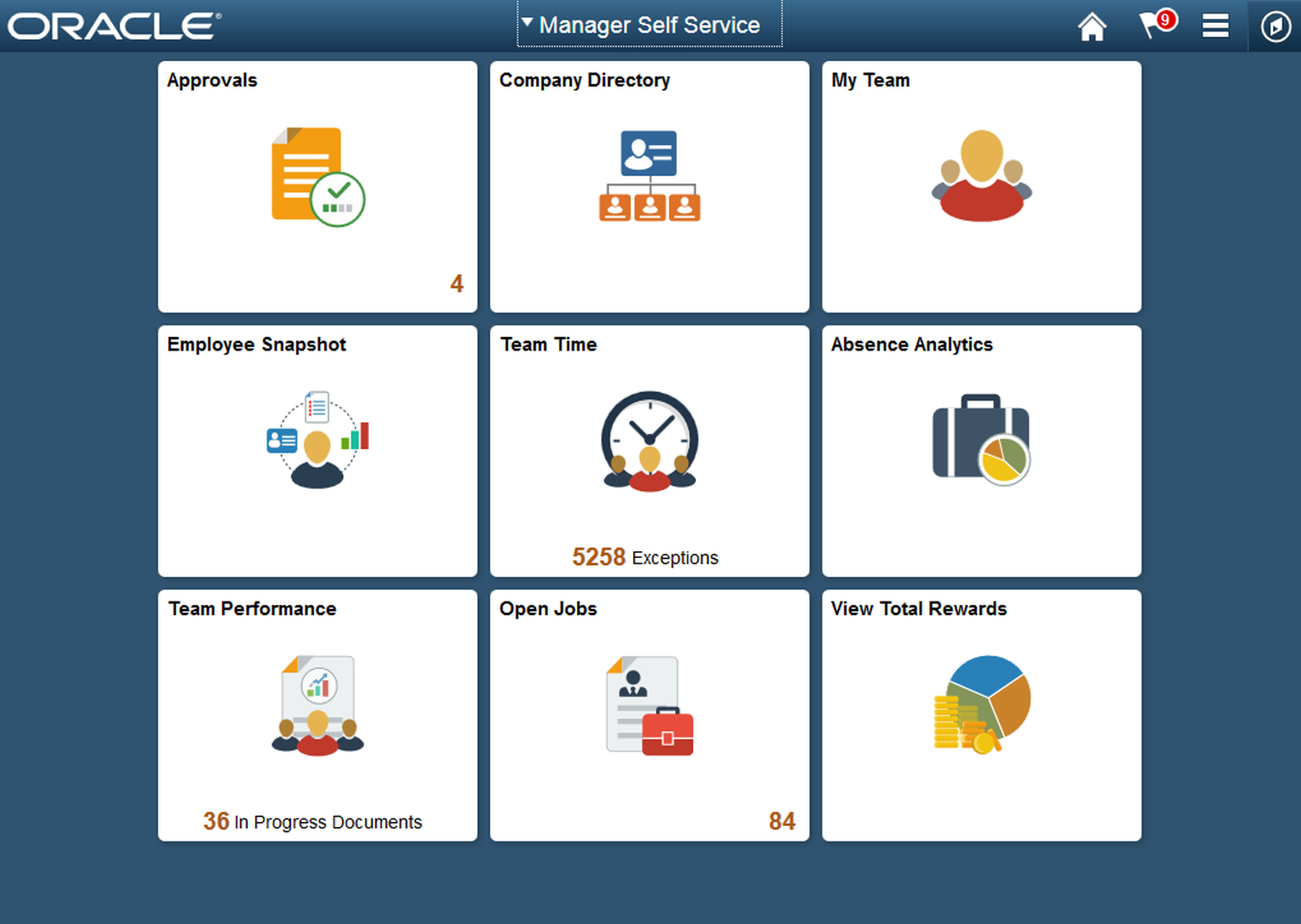 Screenshot for PeopleSoft console