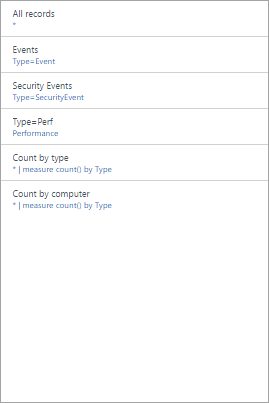 螢幕擷取畫面:Azure 監視器檢視表設計工具中查詢清單視覺效果組件。