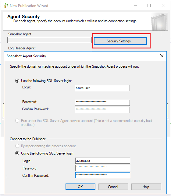 Configure Snapshot Agent security