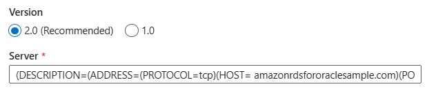 使用連接器描述元的連結服務螢幕快照。