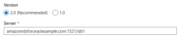 使用 Easy Connect (Plus) 命名的連結服務螢幕擷取畫面。