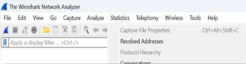 wireshark 程式的截圖，用於確認並驗證 OT 感測器設置及與新部署的 OT 感測器通訊的網路協定。