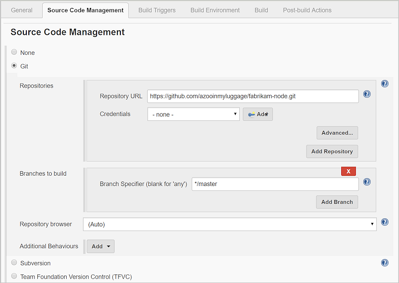 將存放庫新增至您的組建