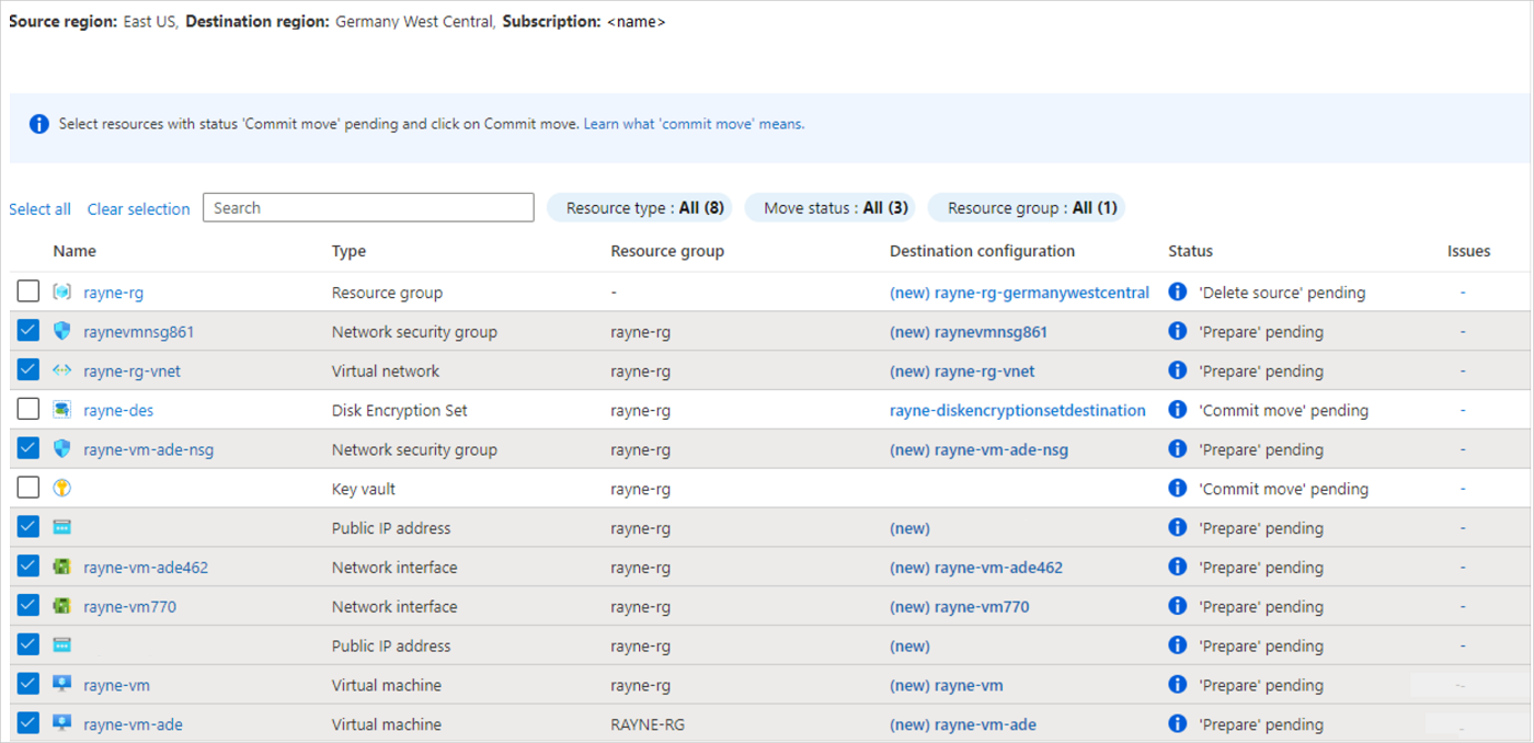 用於準備其他資源的窗格螢幕快照。