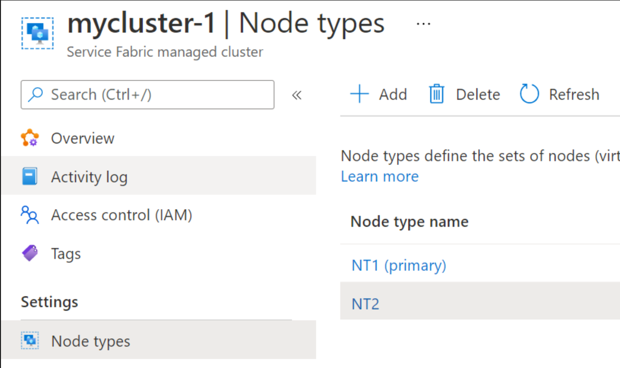 Node Types 檢視