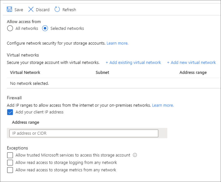 安全儲存體帳戶