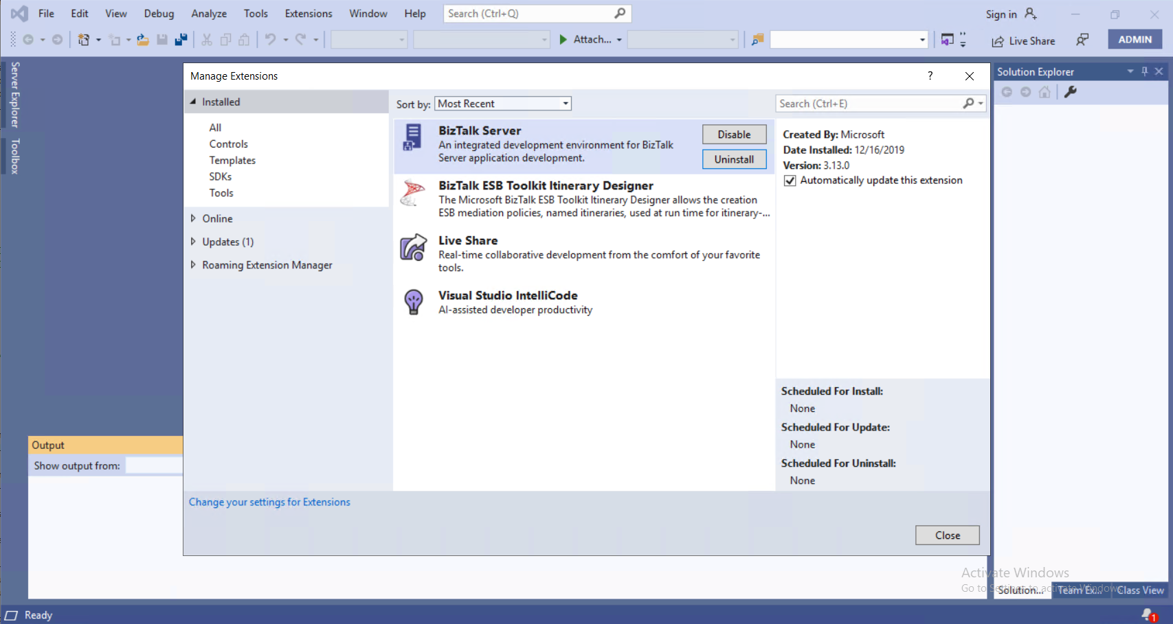 安裝 BizTalk Server 擴充功能以使用開發人員工具