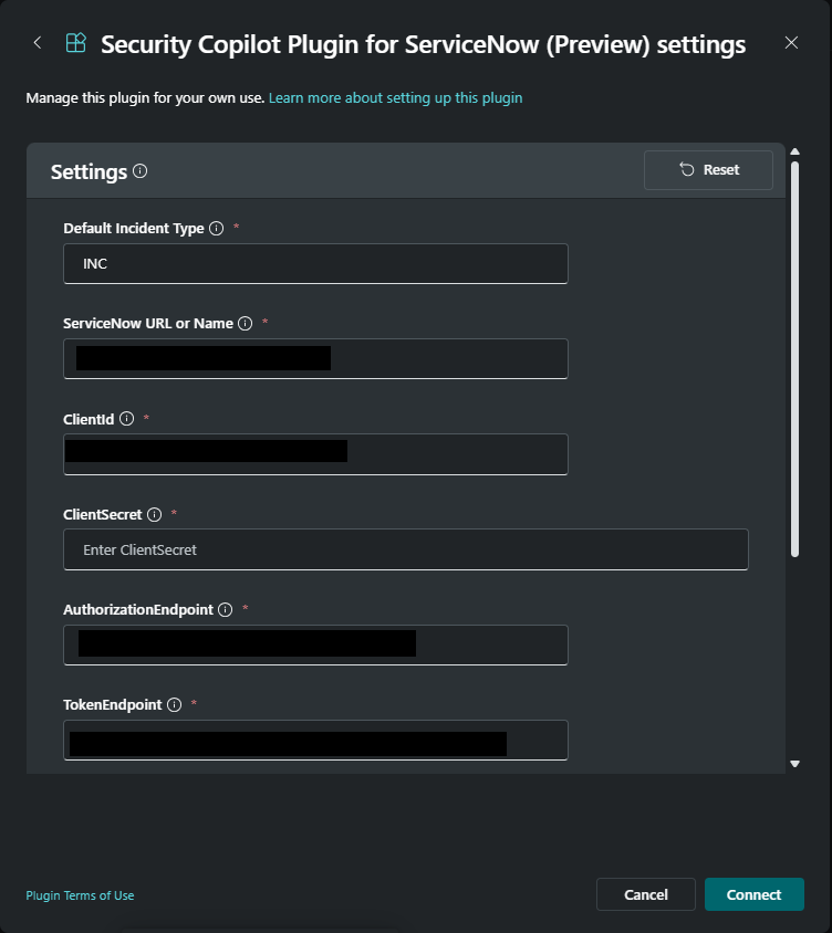 設定 ServiceNow 第一部分的圖片