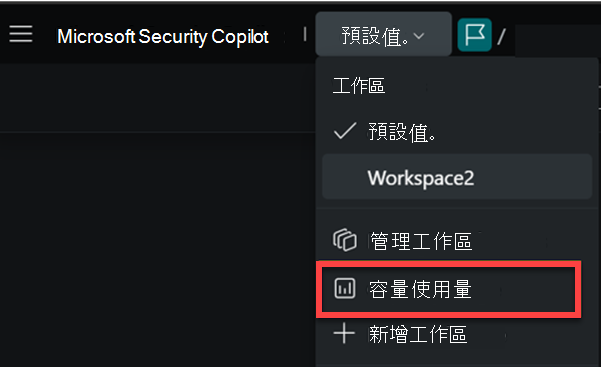 階層連結中的容量使用量影像。