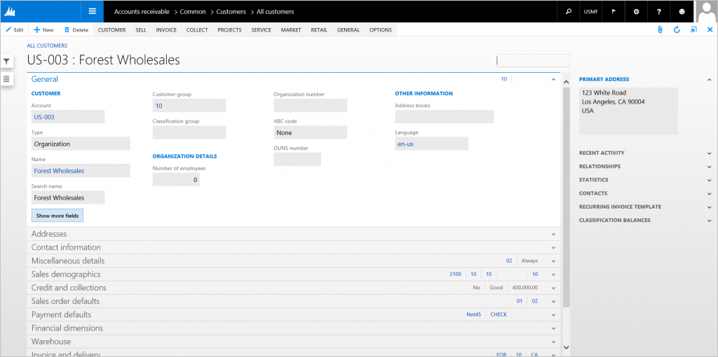 Details Master (basic) example: Details view (navigation list off).