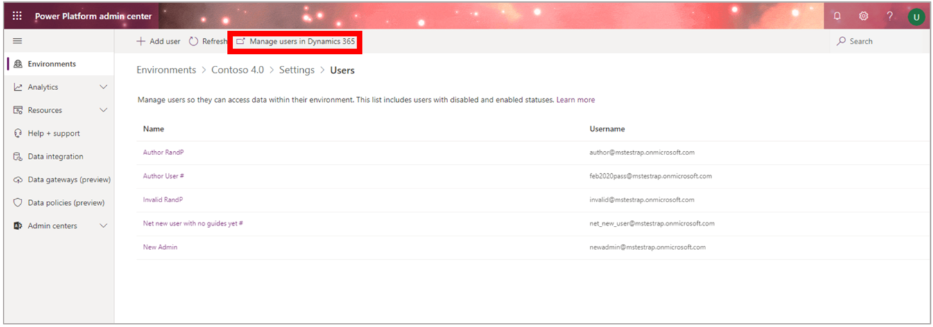 管理 Dynamics 365 中的使用者命令 管理 Dynamics 365 中的使用者命令。