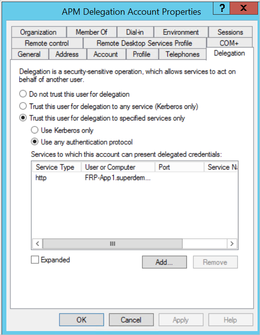 F5 （Kerberos） 設定