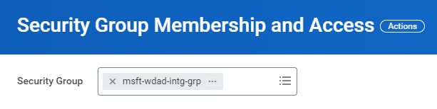 選擇安全組的螢幕快照。