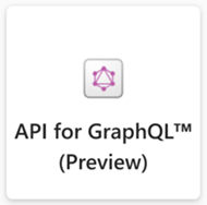 您選取用來建立新 API 專案的 API 圖格螢幕快照。