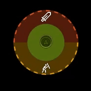 User pressing a button with a segmented pull action.