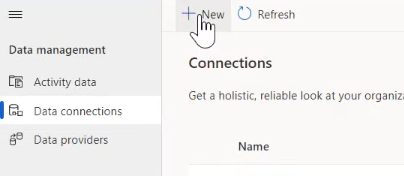 建立新的資料連接。