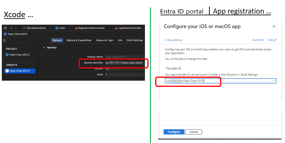 把認證設定和你 Xcode 裡的 Bundle ID 做比較。