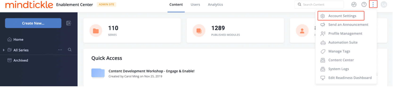 Mindtickle-acct-settings-screen