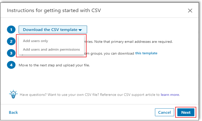 linkedin-learning-download-csv-screen
