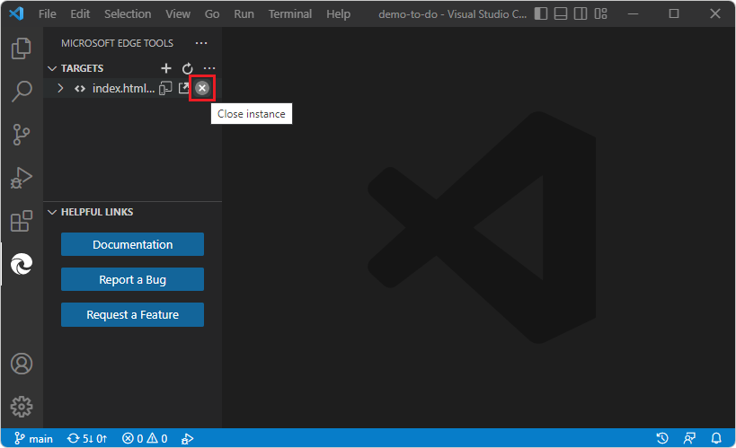 如果點擊啟動實例按鈕開啟 DevTools，則關閉