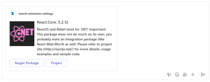 Screenshot shows the result response type.