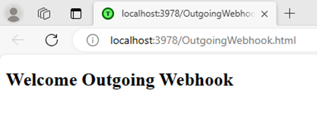 Screenshot shows the localhost:3978 running in browser.