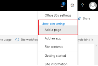Screenshot shows the Office 365 settings options.