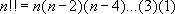 數位是奇數時，Fact Double 方程式的螢幕擷取畫面。