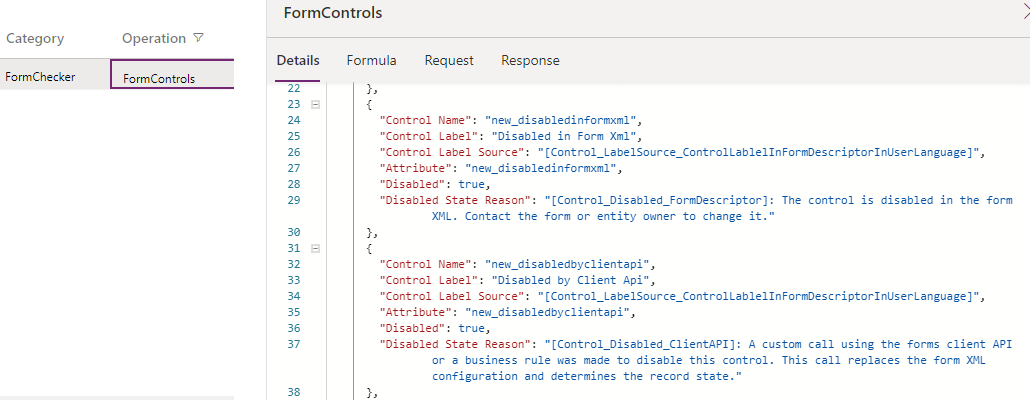 Forms controls check